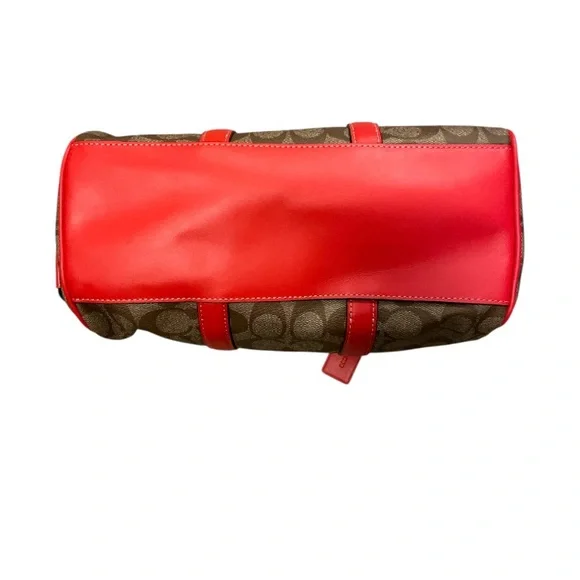 Coach Brown and Red Men's Bag - Picture 7 of 9